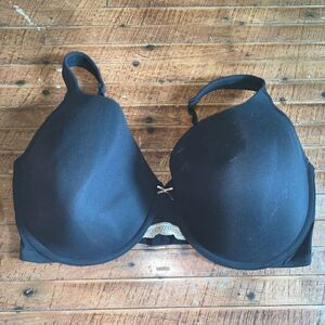 Cacique lightly lined full coverage 42G black bra